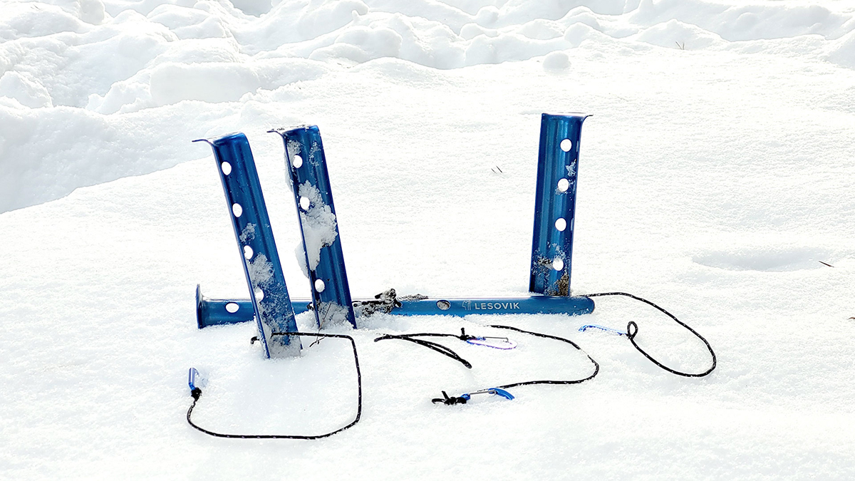 LESOVIK Spig Sand & Snow - aluminiowe śledzie do namiotu, tarpa